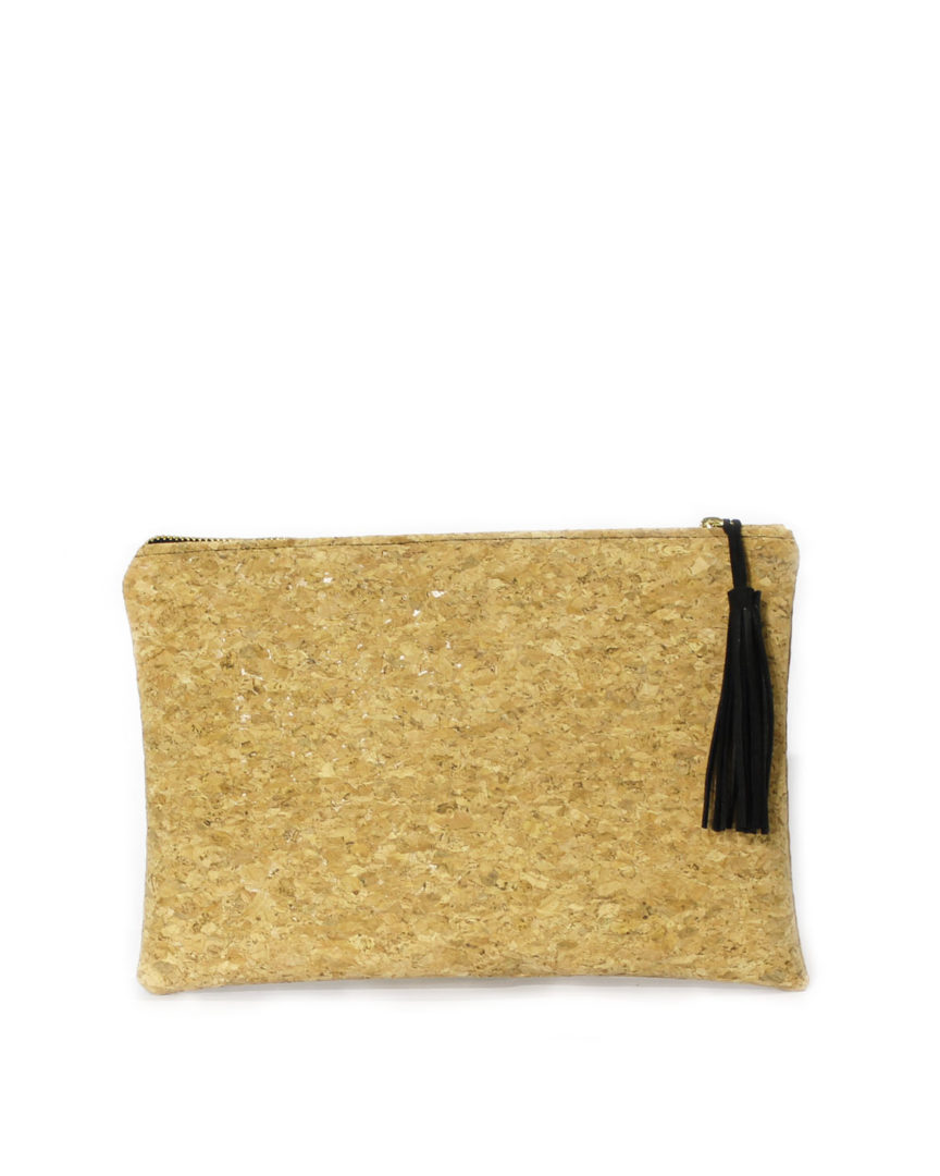 Χειροποίητο τσαντάκι Clutch από φελλό.