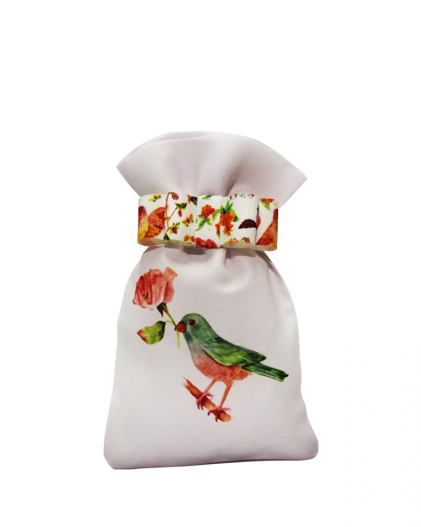 Μπομπονιέρα πουγκάκι BIRDS