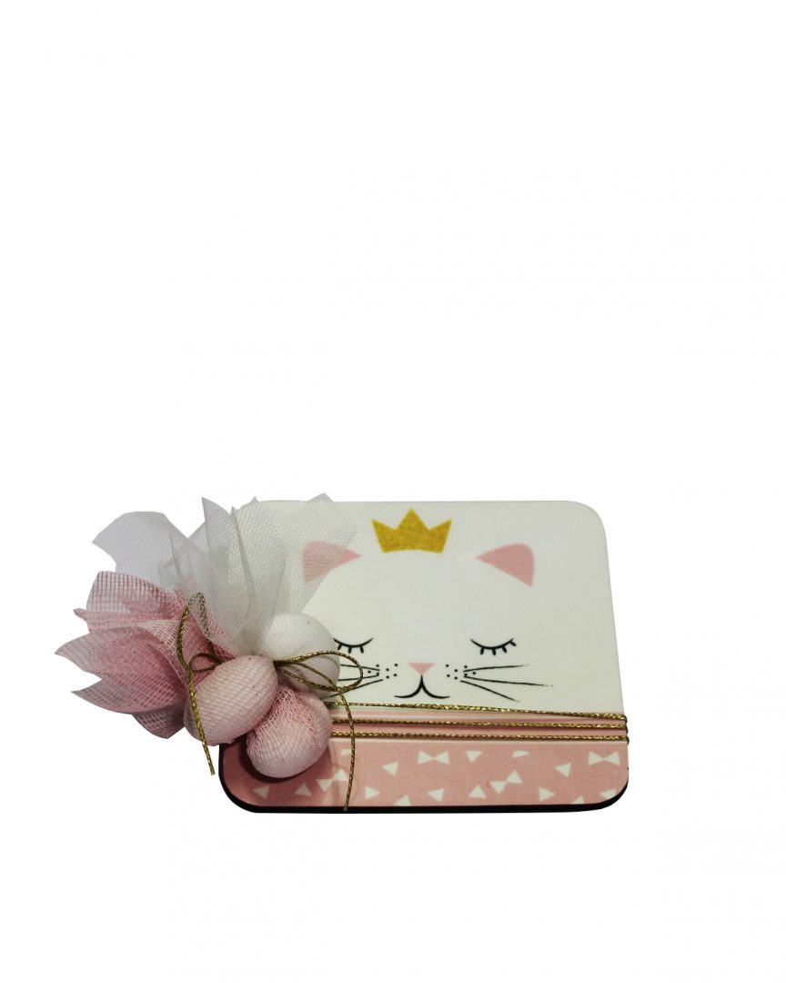 Μπομπονιέρα Princess Kitty σουβέρ
